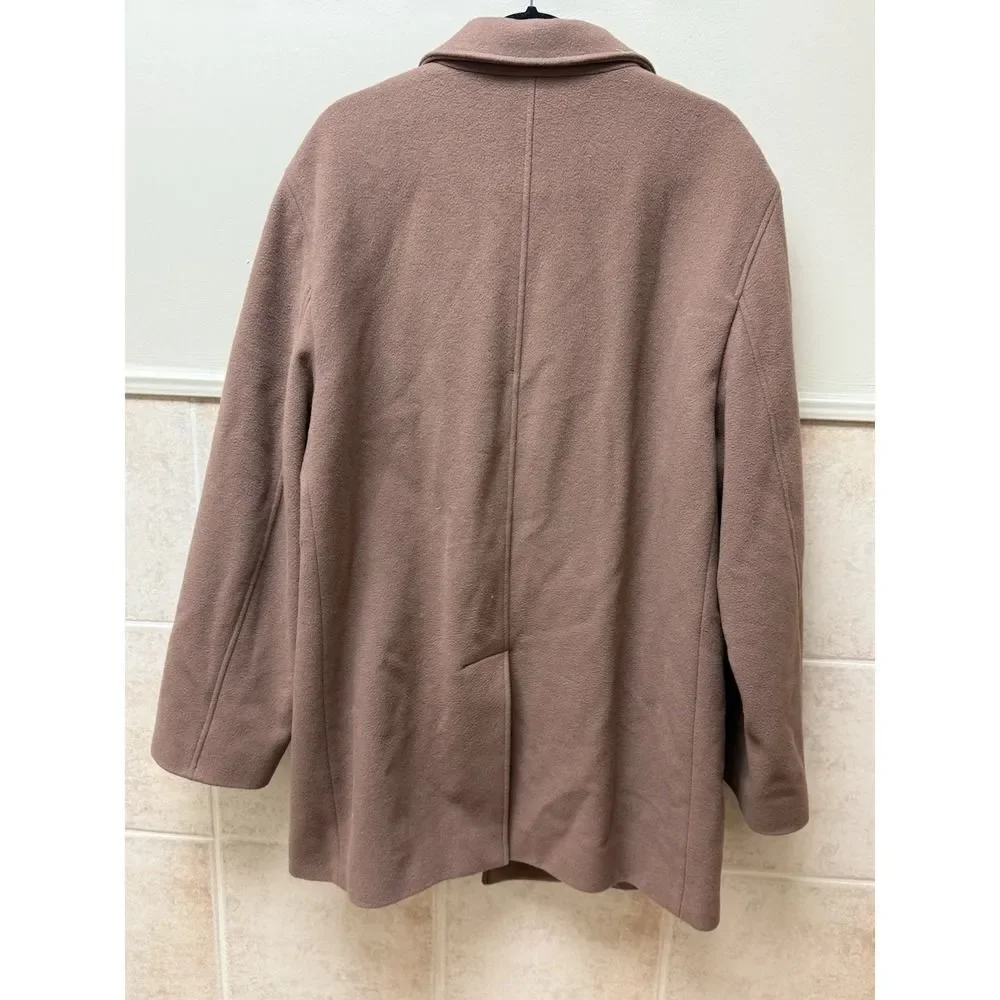 Bachrach wool & cashmere peacoat. Khaki. Men's. Sz XL
